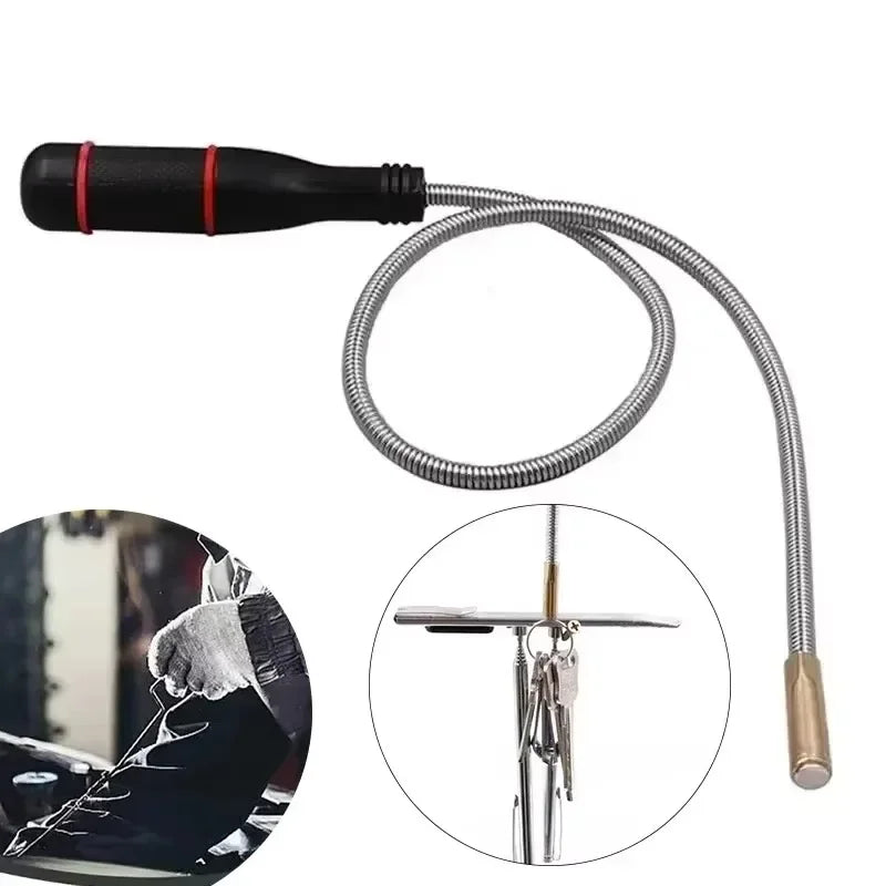 Herramienta magnética flexible para recoger tornillos