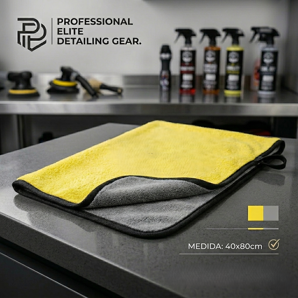 Toalla de microfibra absorbente para coche