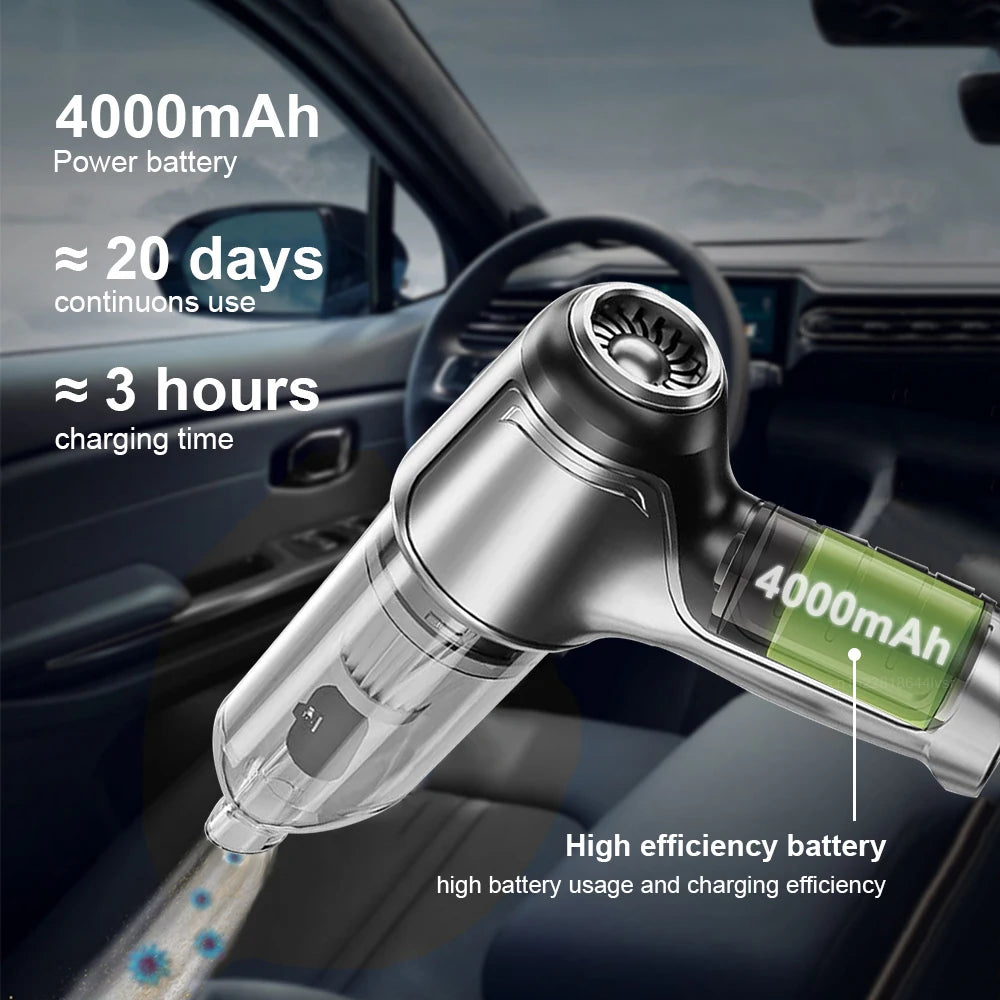 Aspiradora inalámbrica para coche y detailing