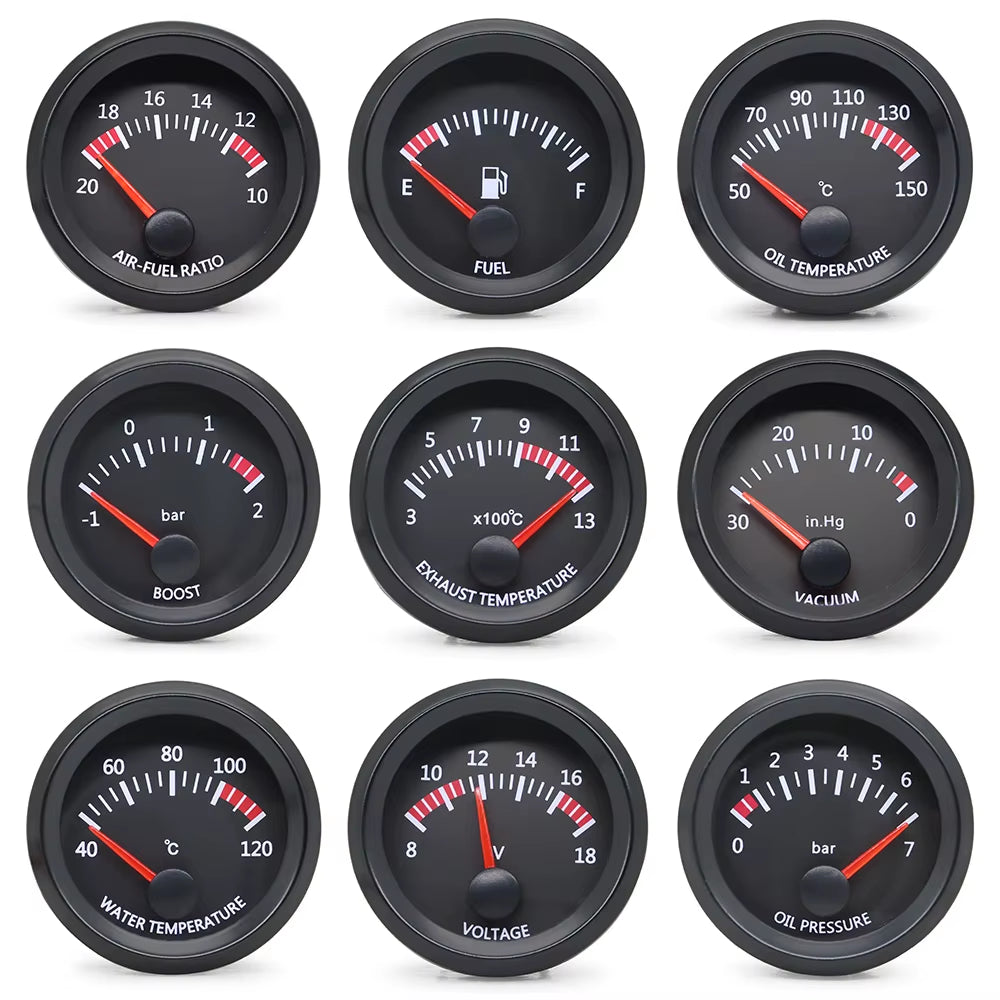 Reloj medidor universal 52 mm para coche