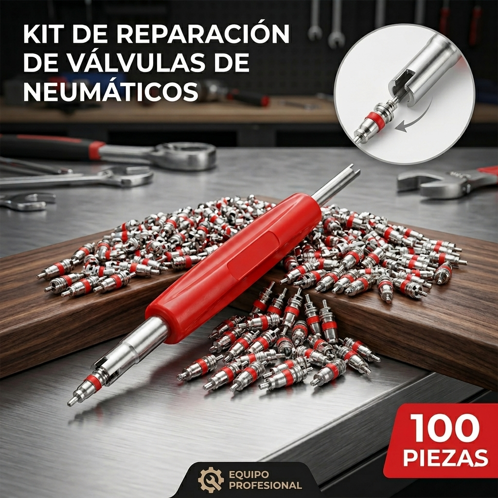 Pack 100 obuses de válvula para neumáticos