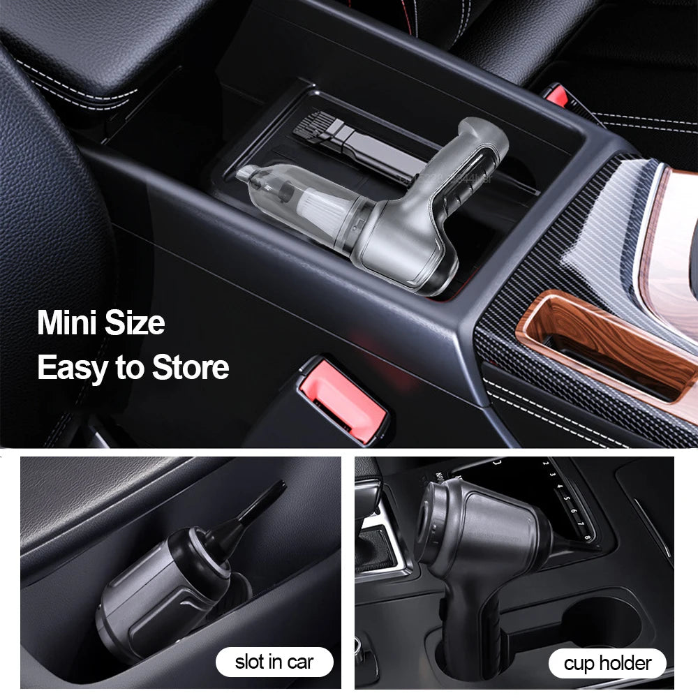 Aspiradora inalámbrica para coche y detailing
